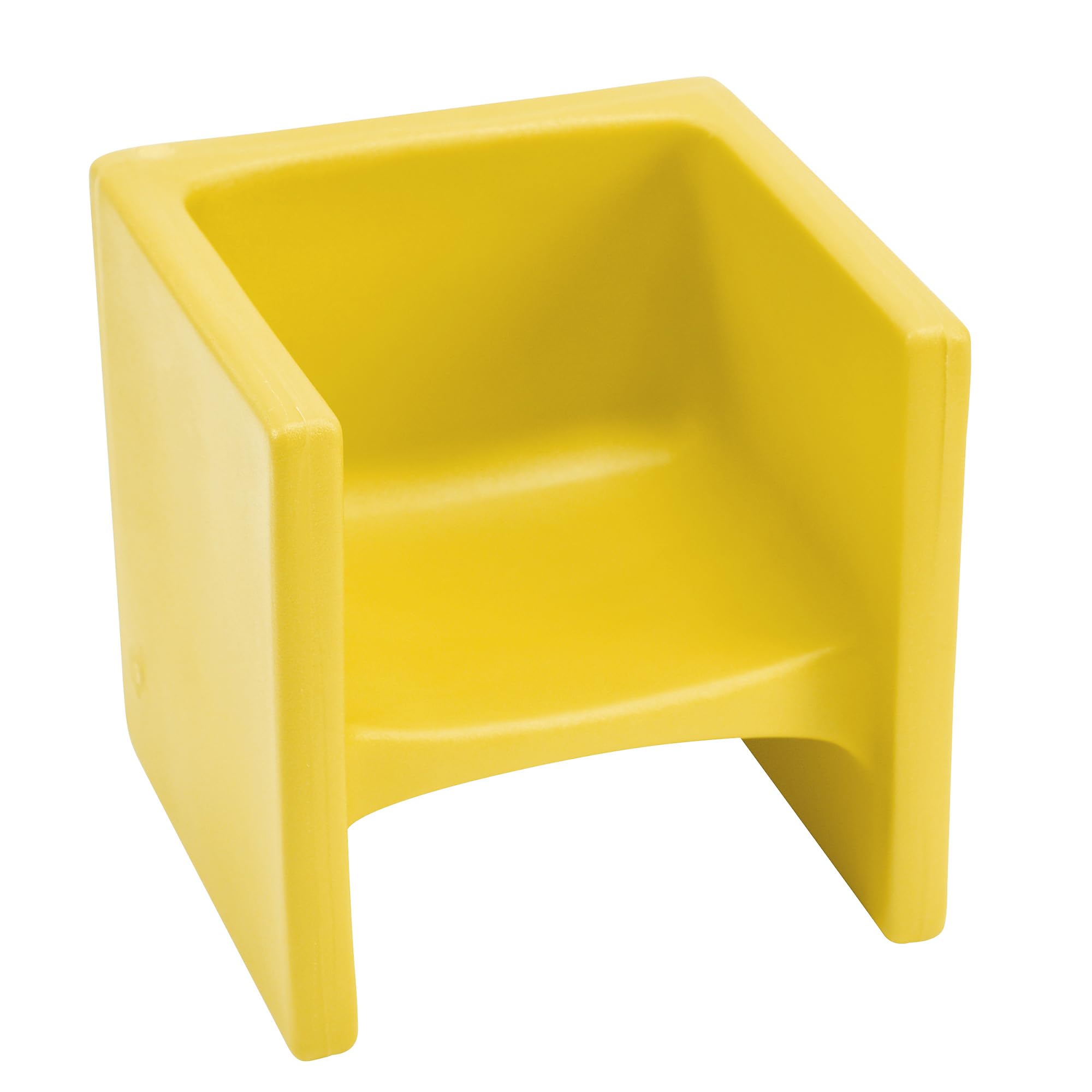Children'S Factory Cube Chair, Yellow, Cf910-010, Flexible Seating Classroom Furniture For Kids Playroom, Daycare Or Preschool,